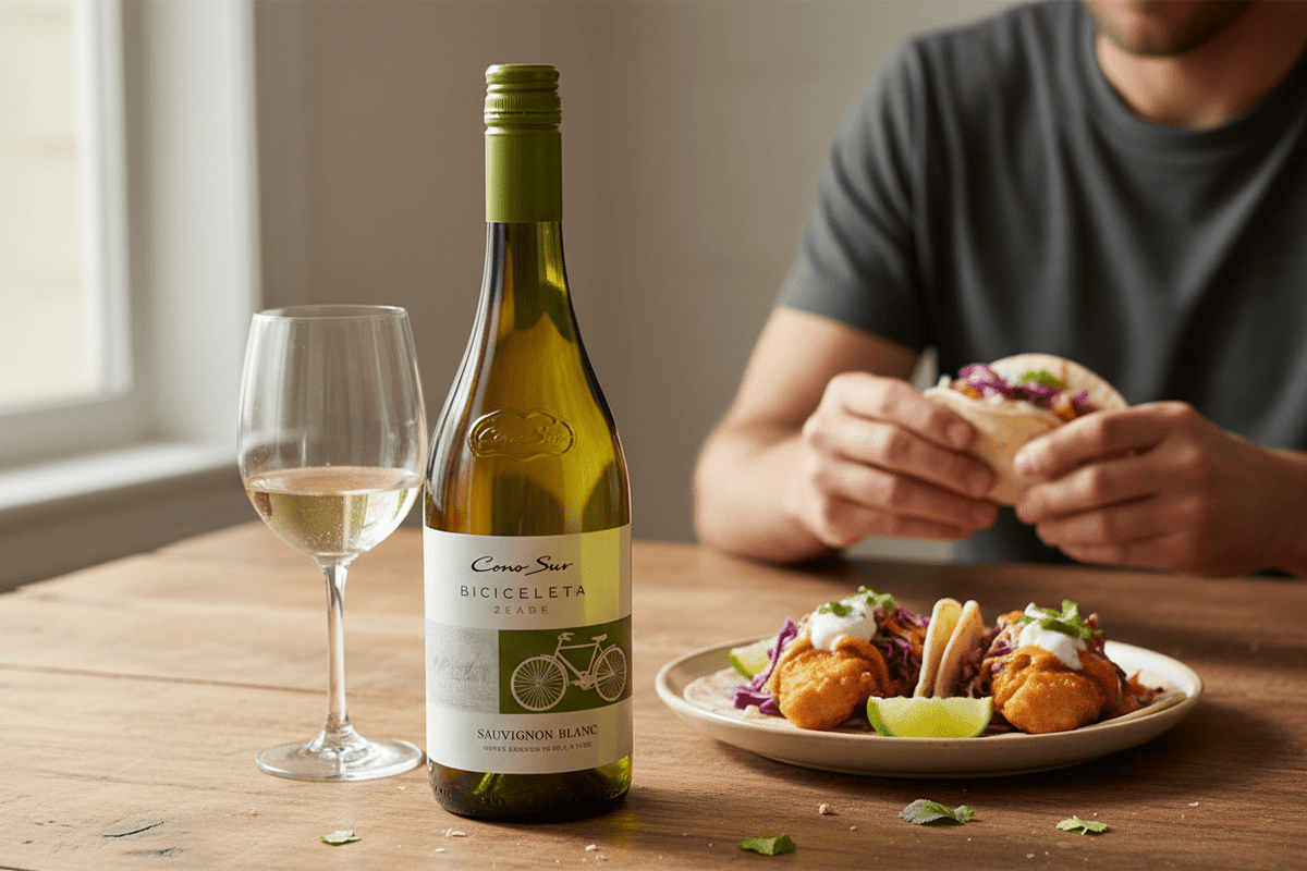 Vino Blanco Cono Sur Organico Sauvignon Blance de 750 ml - La Cava