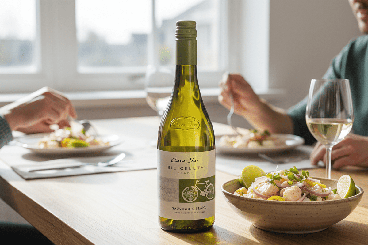 Vino Blanco Cono Sur Organico Sauvignon Blance de 750 ml - La Cava