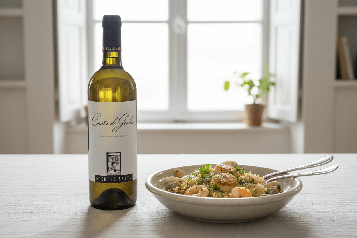 Vino blanco costa di giulia 2022 750ml - La Cava