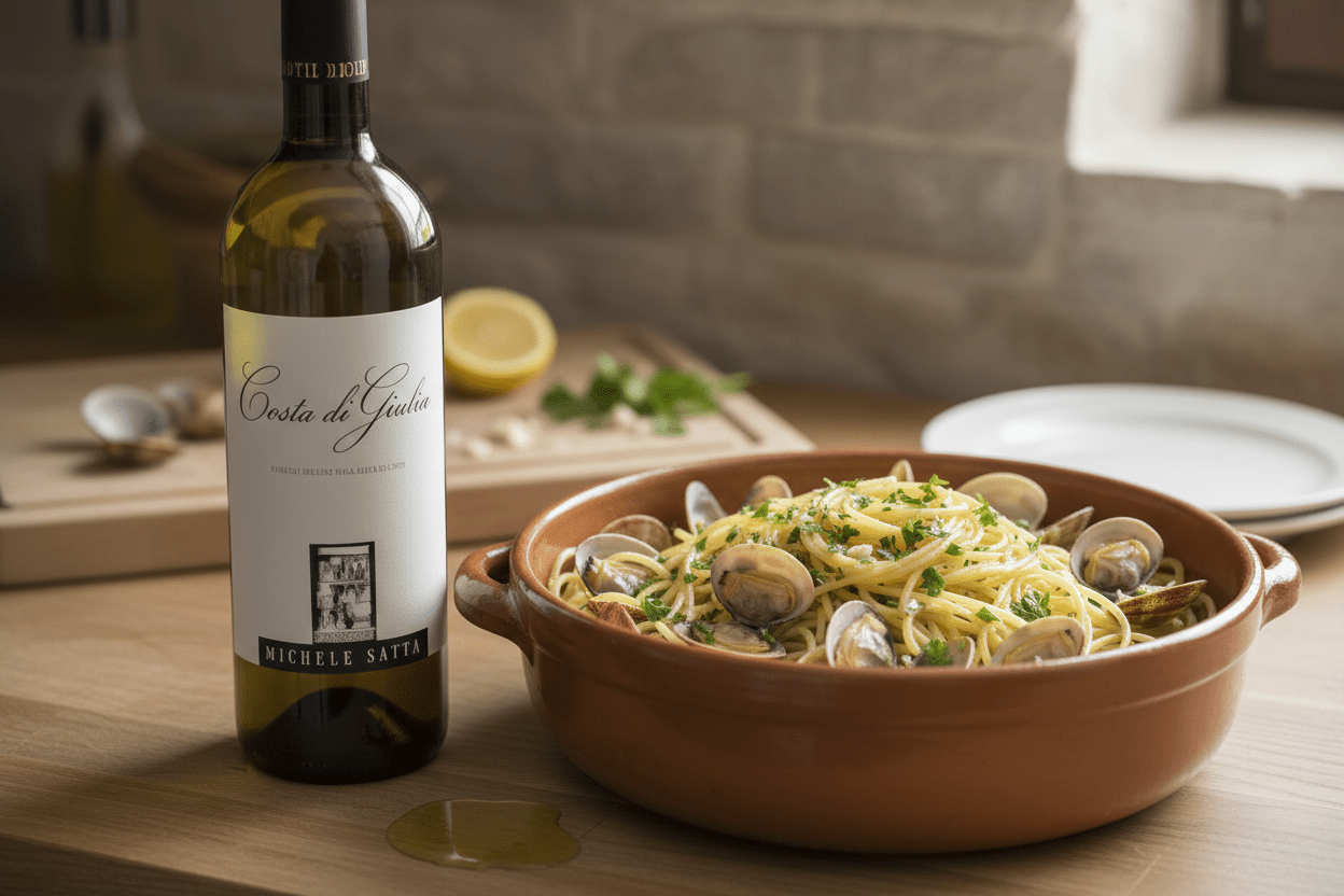 Vino blanco costa di giulia 2022 750ml - La Cava