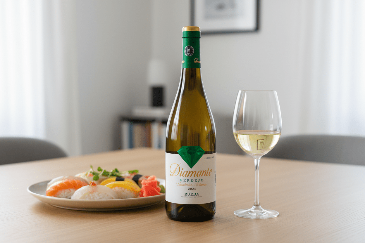 Vino Blanco Diamante Rueda Verdejo de 750 ml - La Cava