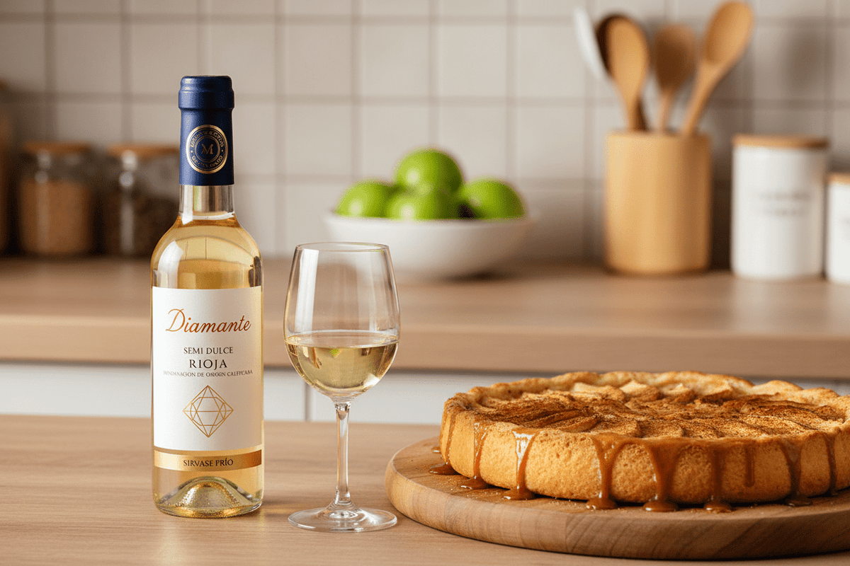 Vino Blanco Diamante Semidulce de 375 ml - La Cava
