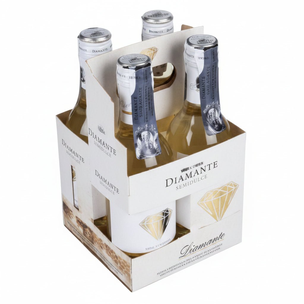 Vino Blanco Diamante Semidulce pack de 4 botellines de 187 ml - La Cava