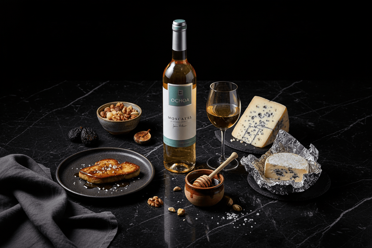 Vino Blanco Dulce Ochoa Moscatel 500ml D.O. Navarra - Vino de España - La Cava