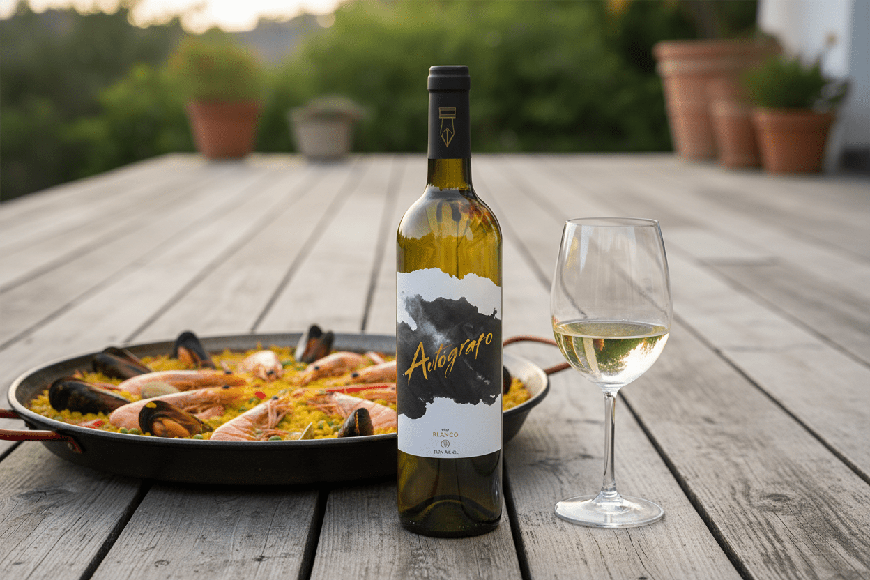 Vino Blanco Español Autógrafo - La Cava