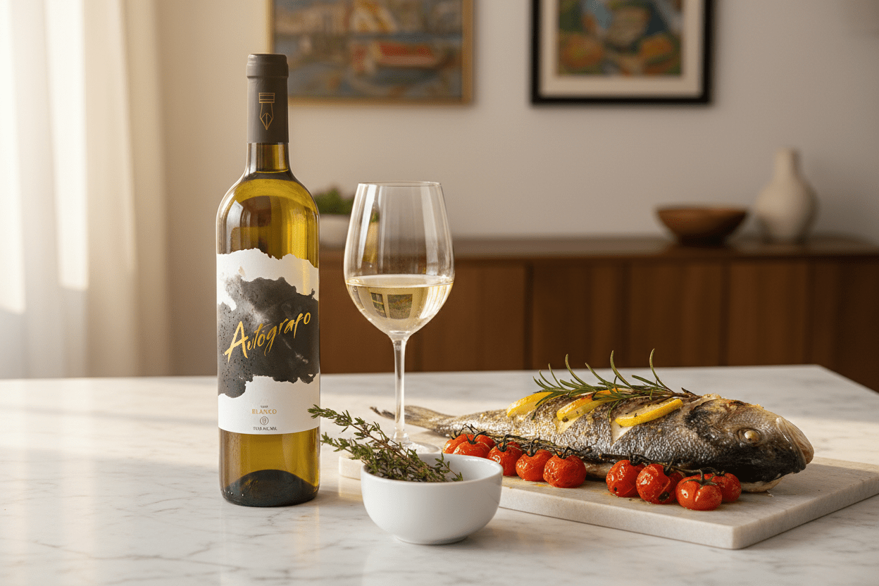 Vino Blanco Español Autógrafo - La Cava