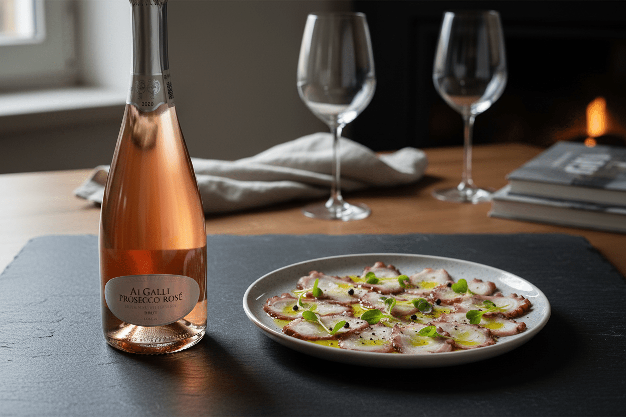 Vino Blanco Espumoso Ai Galli Prosecco Rosé Millesimato Brut Doc - Vino de Italia - La Cavaslider_item_HiMBLA