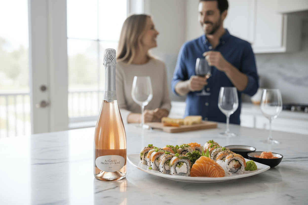 Vino Blanco Espumoso Ai Galli Prosecco Rosé Millesimato Brut Doc - Vino de Italia - La Cava
