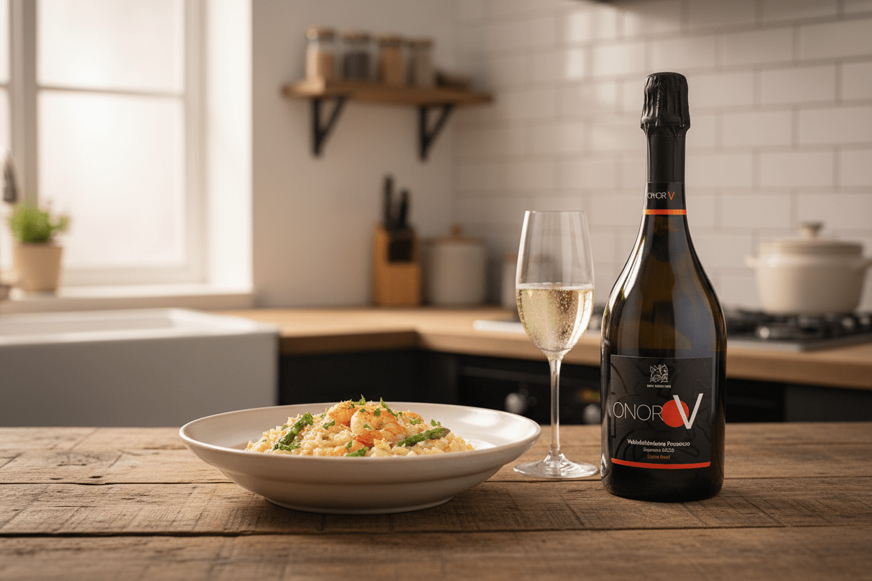 Vino Blanco Espumoso Andreola Martino Valdobbiadene Prosecco Extra Brut - Vino de Italia - La Cava