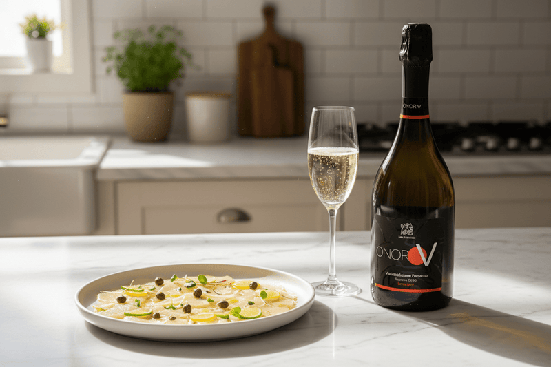 Vino Blanco Espumoso Andreola Martino Valdobbiadene Prosecco Extra Brut - Vino de Italia - La Cava