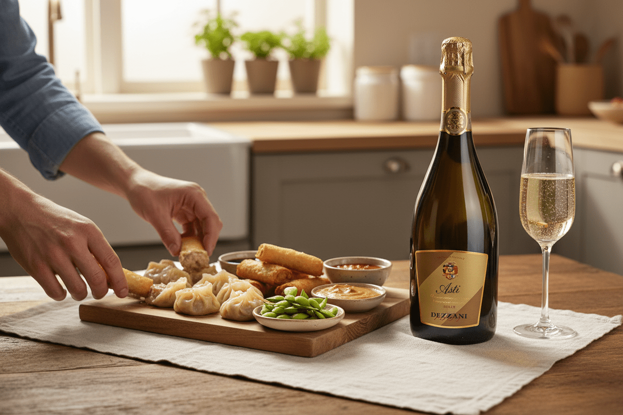 Vino Blanco Espumoso Dezzani Asti Spumante - Vino de Italia - La Cava