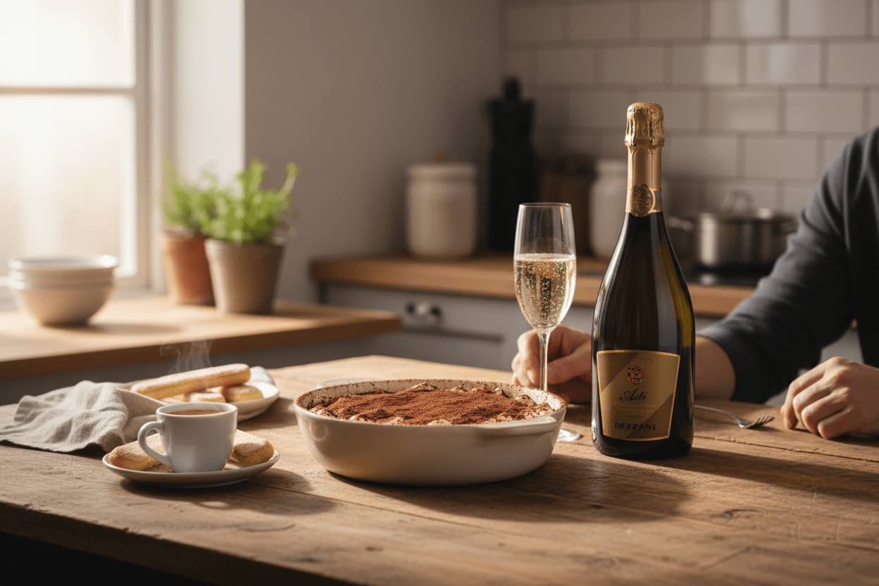 Vino Blanco Espumoso Dezzani Asti Spumante - Vino de Italia - La Cava