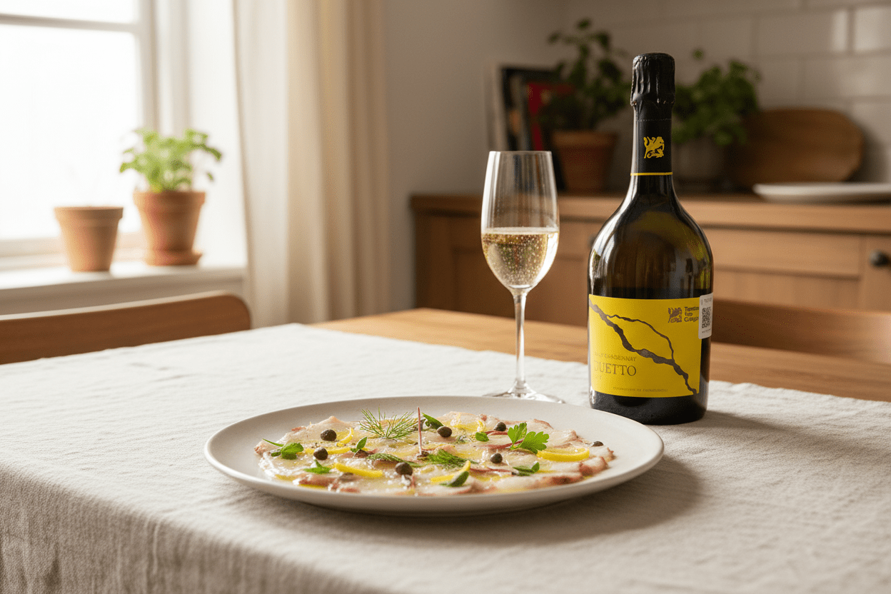 Vino Blanco Espumoso Duetto Spumante Brut - Vino Italia - La Cava