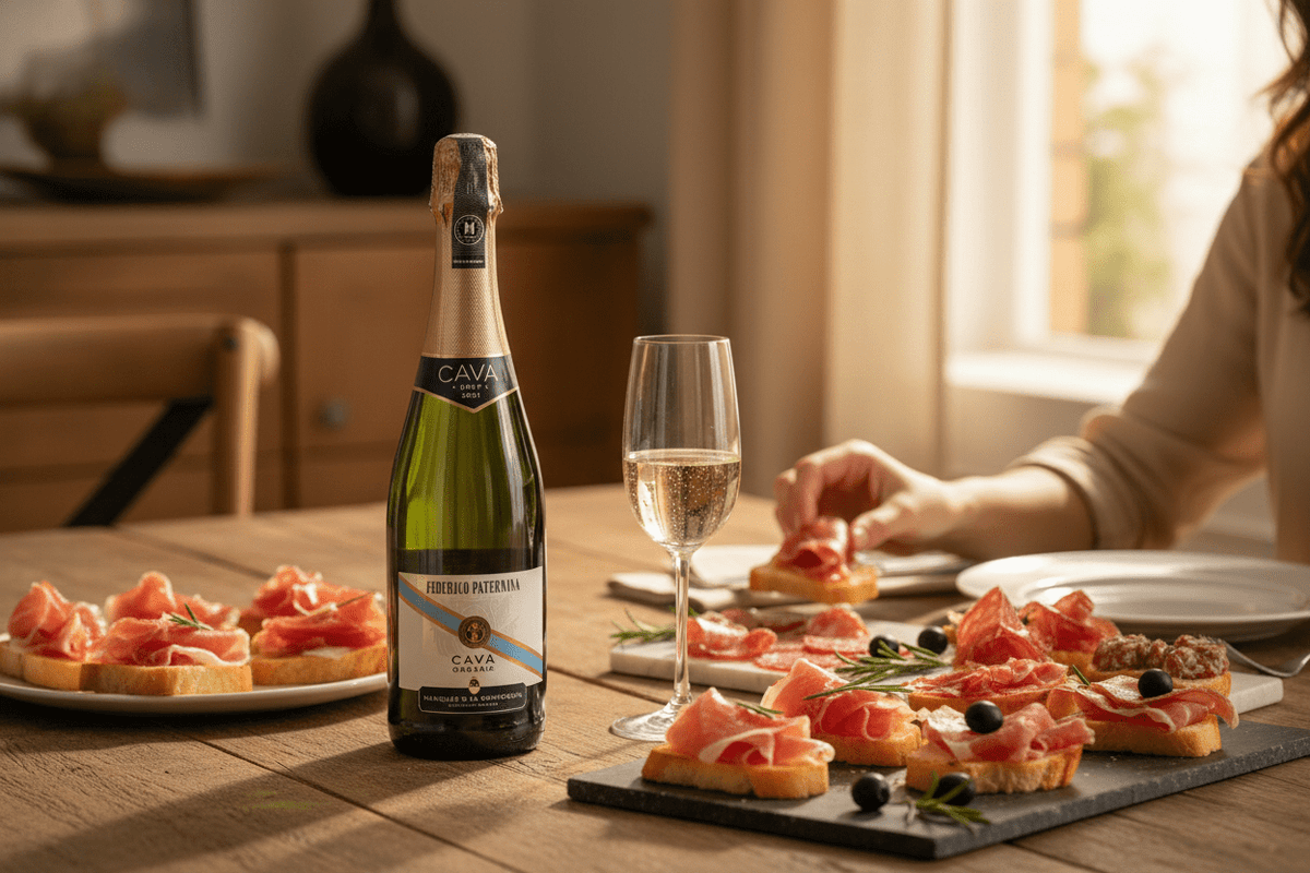 Vino Blanco Espumoso Federico Paternina Banda Azul Cava de 750 ml - La Cava