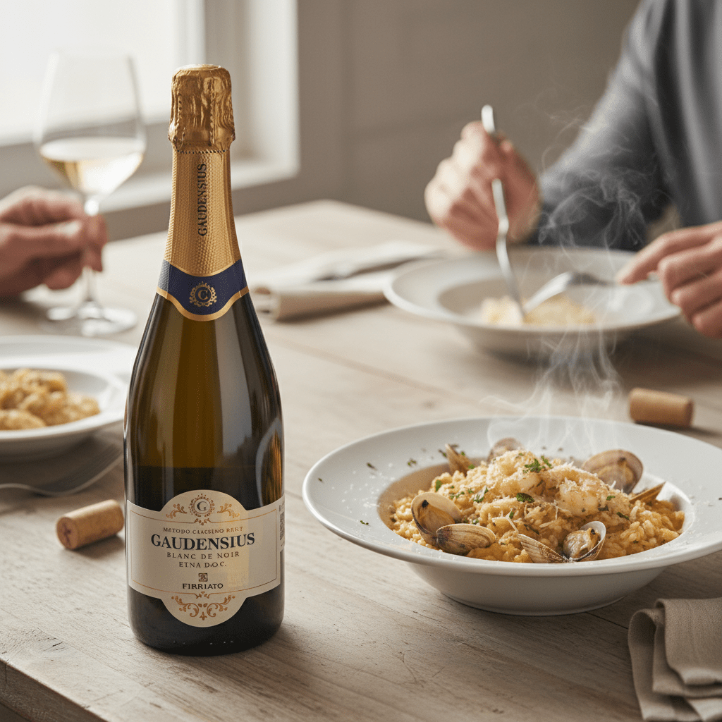 Vino Blanco Espumoso Firriato Gaudensius Blanc De Noir - Vino de Italia - La Cava