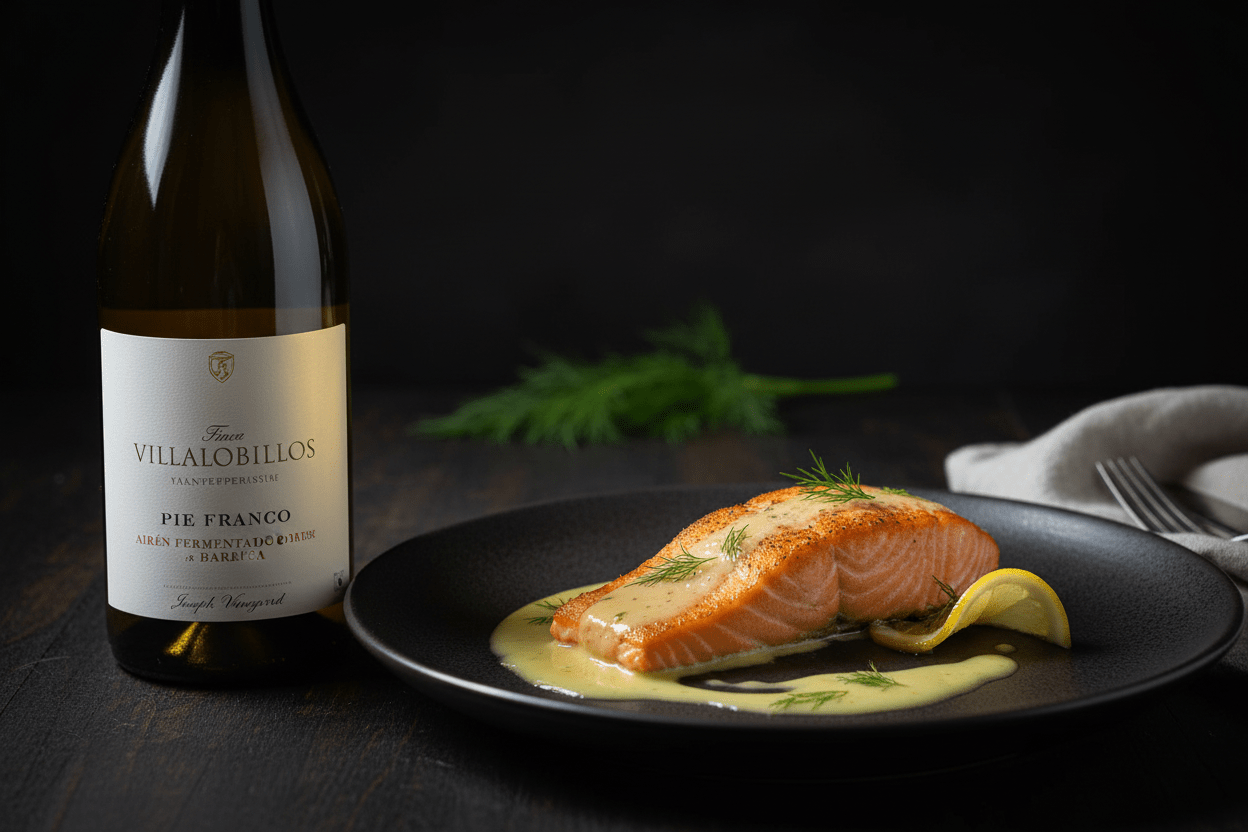 Vino Blanco Finca Villalobillos Pie Franco Airén Fermentado en Barrica 750ml - La Cava