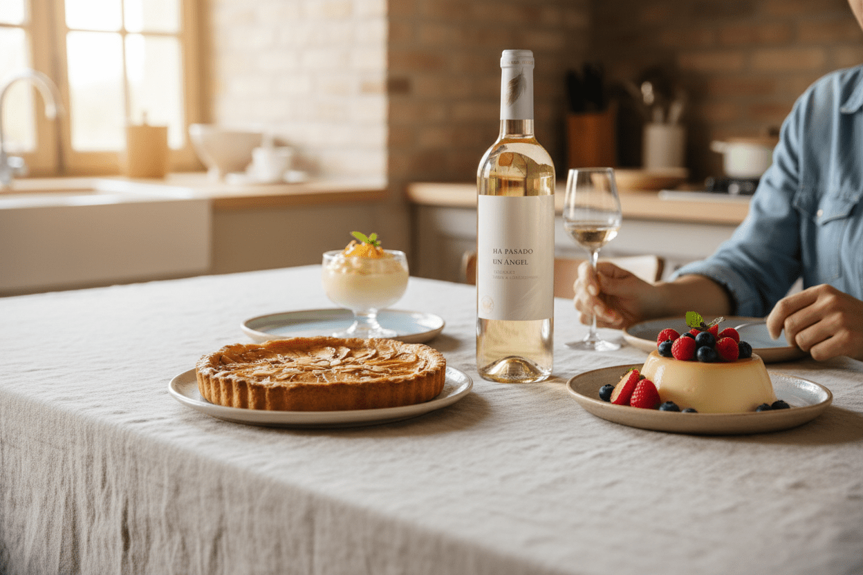 Vino Blanco ha Pasado Un Angel Semi Dulce - Vino de España - La Cava