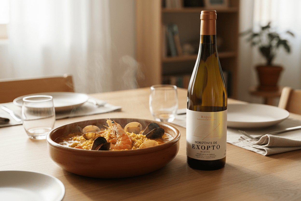 Vino Blanco Horizonte de Exopto 2021 Bodegas Exopto 750ml DOCa Rioja - Vino de España - La Cava
