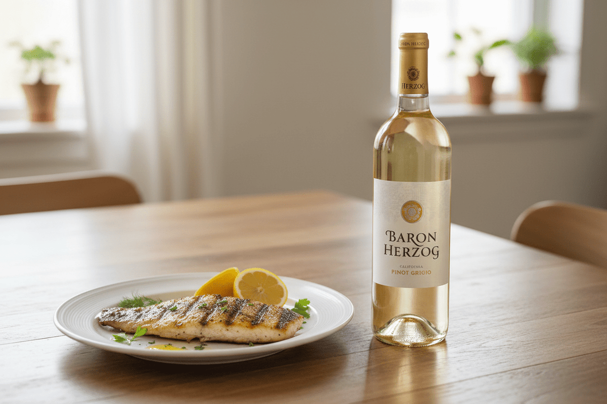 Vino blanco kosher baron herzog pinot grigio 750ml - Vino de Estados Unidos - La Cava