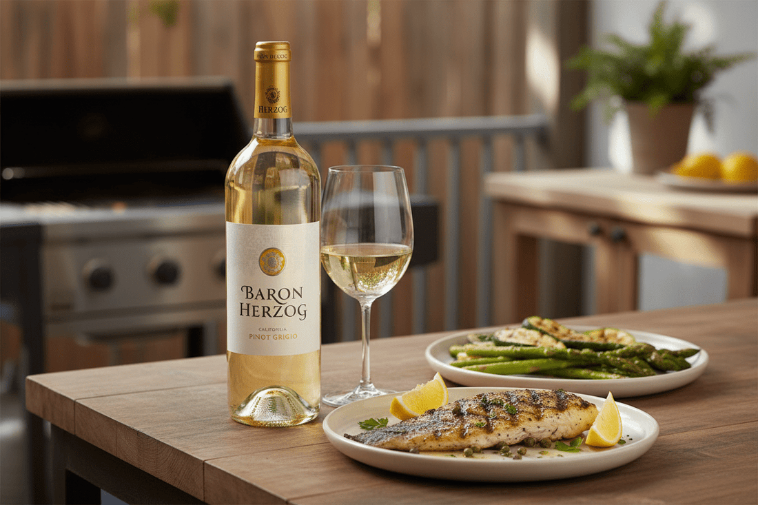 Vino blanco kosher baron herzog pinot grigio 750ml - Vino de Estados Unidos - La Cava