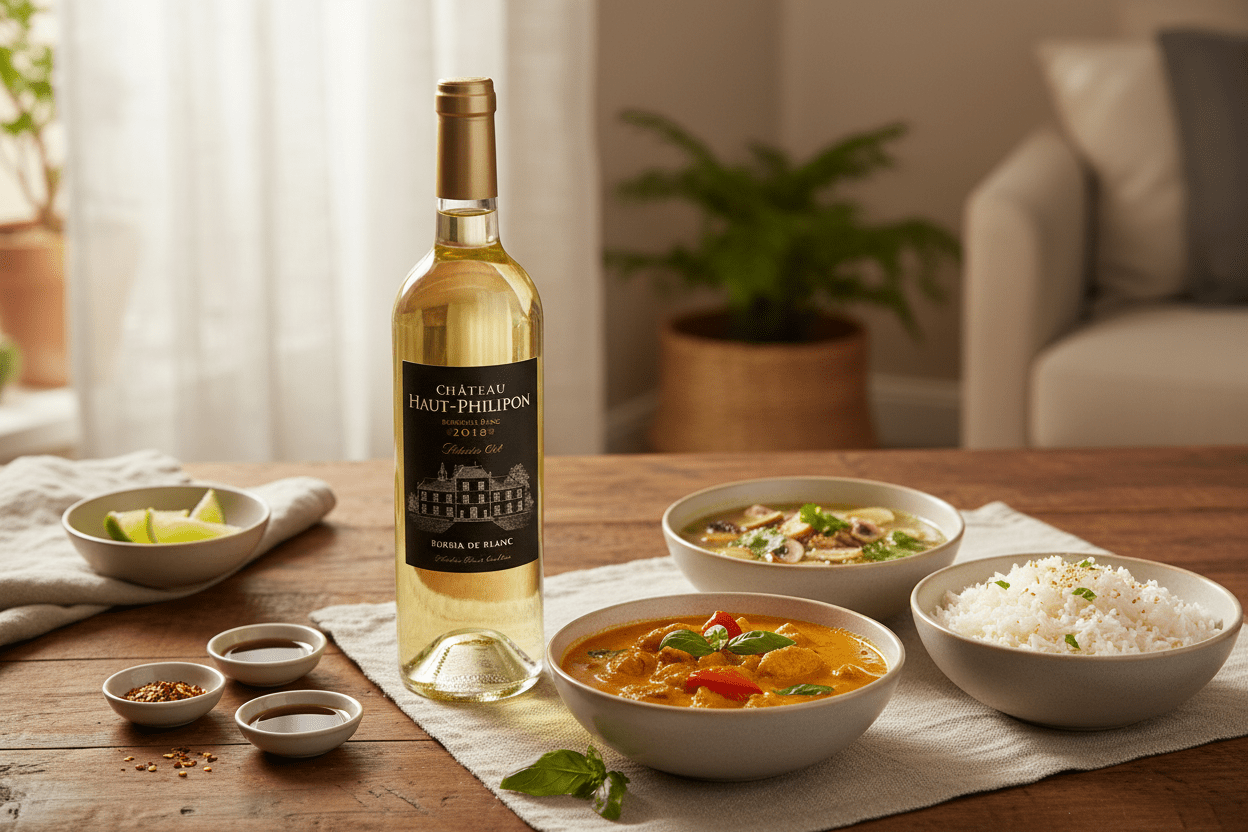 Vino blanco kosher chateau haut philippon bordeaux semi sweet 750 ml - Vino de Francia - La Cava