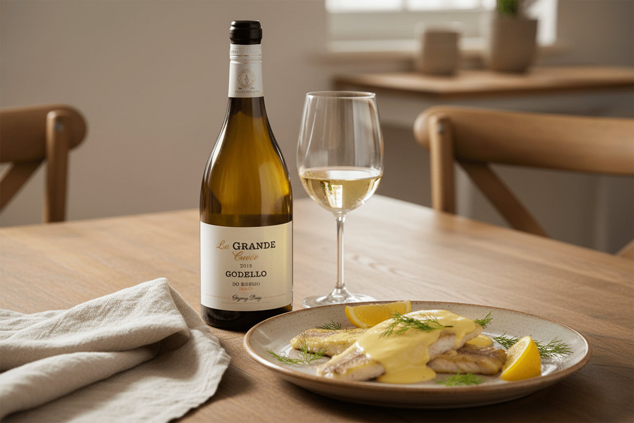 Vino Blanco La Grande Cuvée Godello 2018 750ml D.O. Bierzo - Vino de España - La Cava