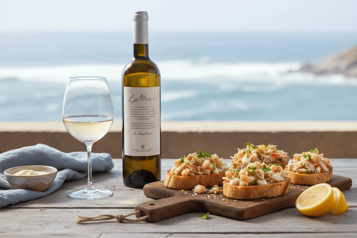 Vino Blanco La Mar Caíño Blanco 750ml D.O. Rías Baixas - Vino de España - La Cava
