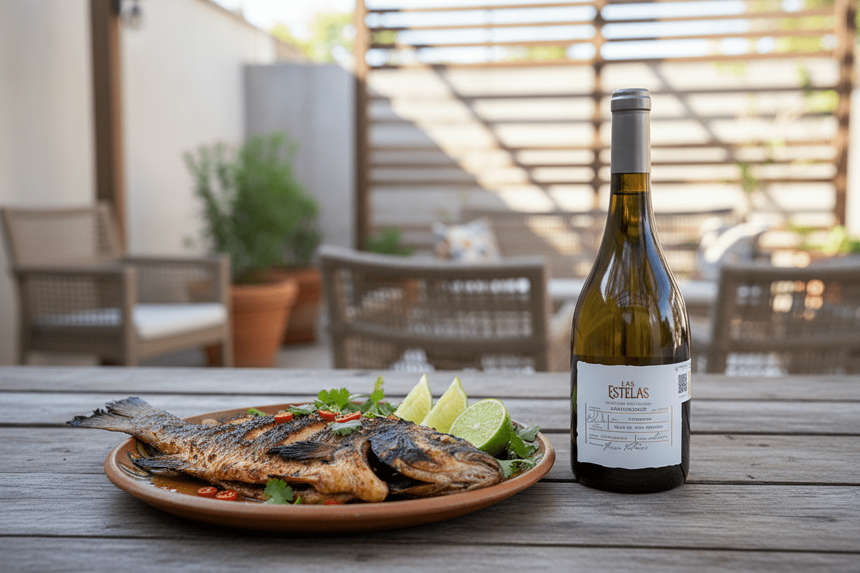 Vino Blanco las Estelas Vineyard Collection Chardonnay 750ml - La Cava