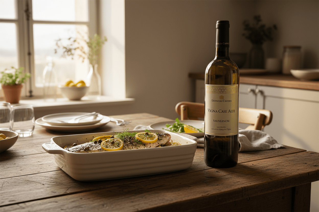 Vino Blanco Leone Di Castris Vigna Case Alte Bianco, Puglia - Vino de Italia - La Cava