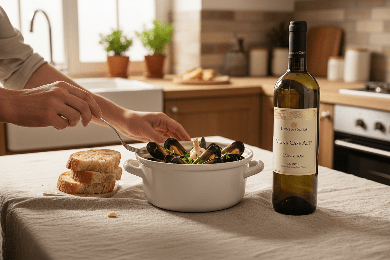 Vino Blanco Leone Di Castris Vigna Case Alte Bianco, Puglia - Vino de Italia - La Cava