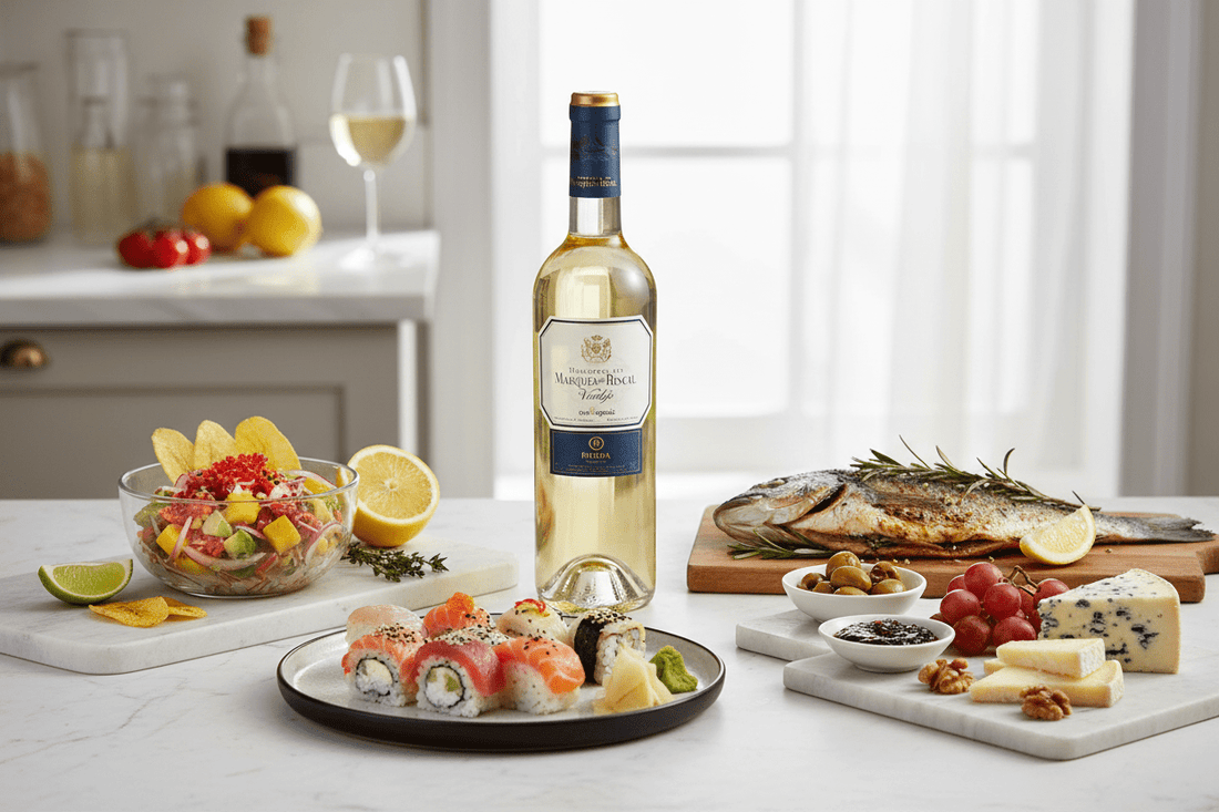 Vino Blanco Marqués de Riscal Verdejo Ecológico 375ml D.O. Rueda - Vino de España - La Cava