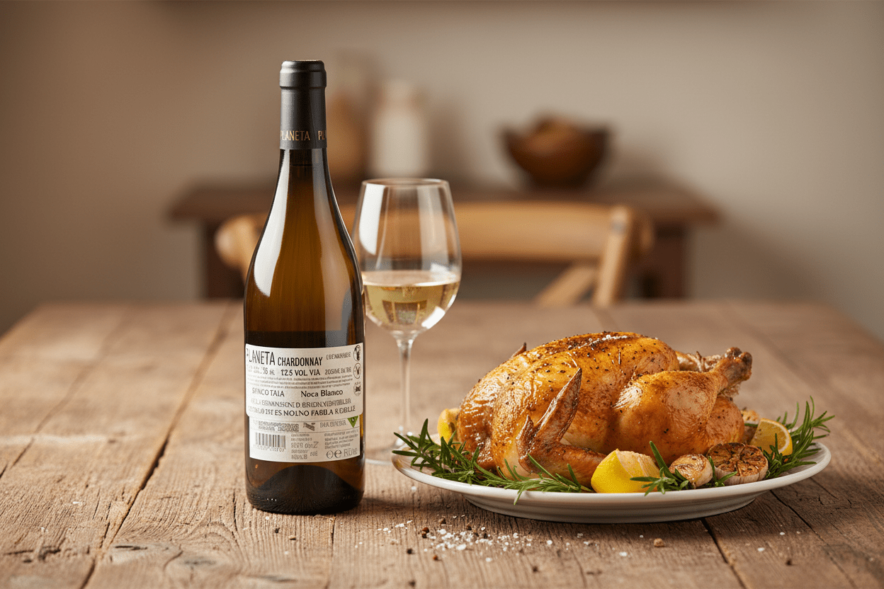 Vino Blanco Planeta Chardonnay 2020 de 750 m - La Cava