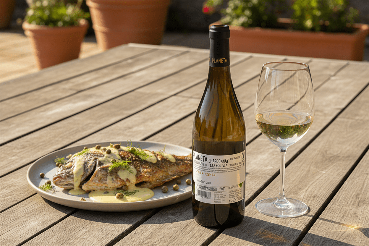 Vino Blanco Planeta Chardonnay 2020 de 750 m - La Cava