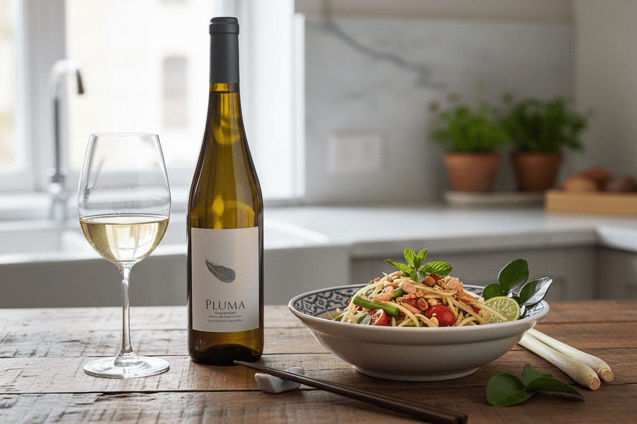 Vino Blanco Pluma Alvarinho 750ml DOC Vinho Verde - Vino de Portugal - La Cava