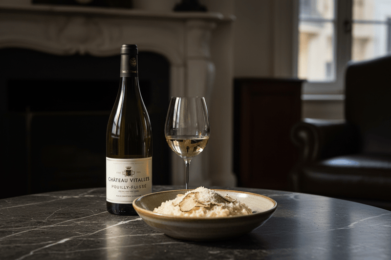 Vino blanco pouilly-fuissé les vignes du château 2023 - Vino de Francia - La Cava