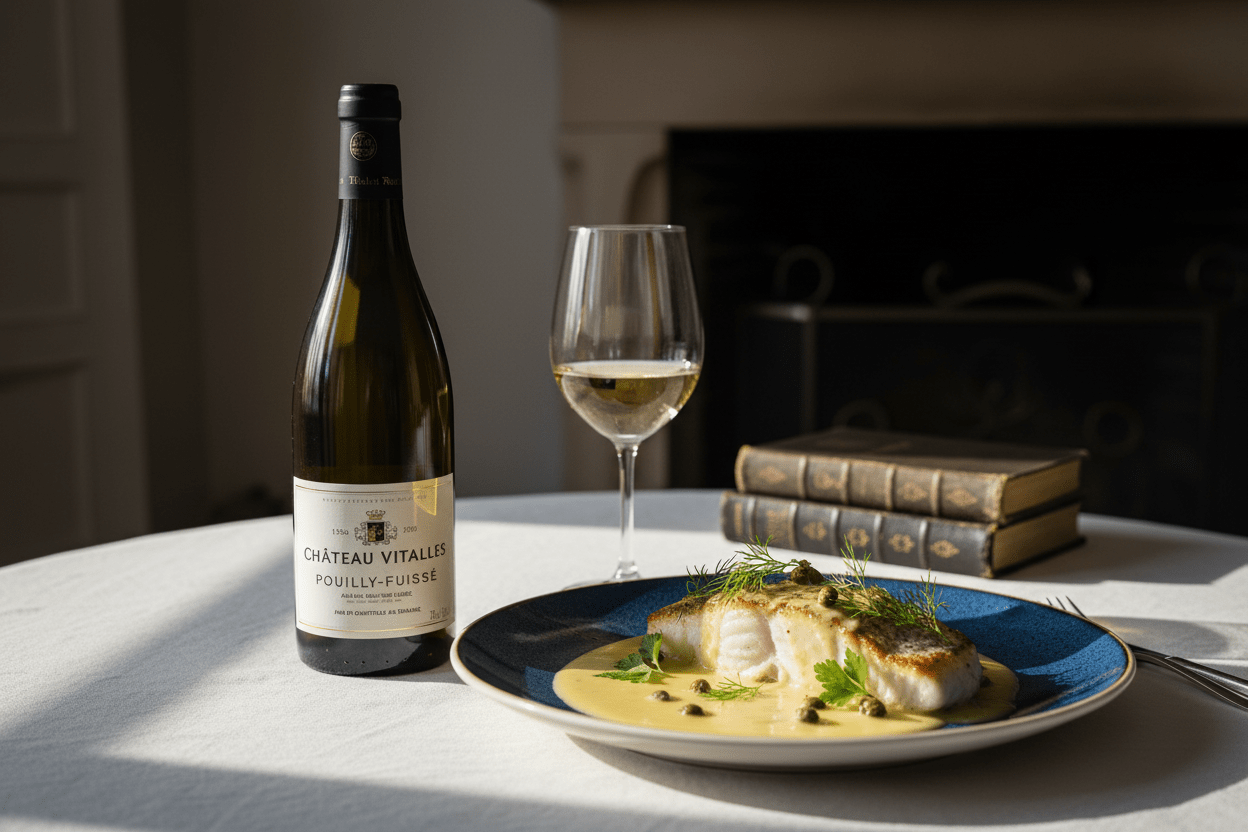 Vino blanco pouilly-fuissé les vignes du château 2023 - Vino de Francia - La Cava