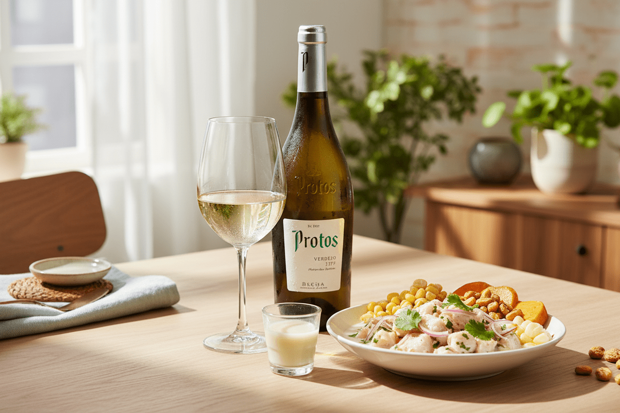 Vino Blanco Protos Verdejo 750ml D.O. Rueda - Vino de España - La Cava