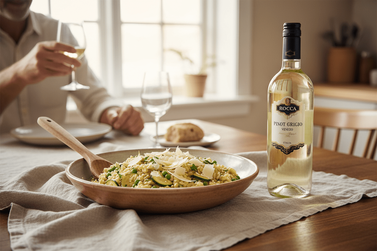 Vino Blanco Rocca Pinot Grigio Blanco, Venecia - Vino de Italia - La Cava