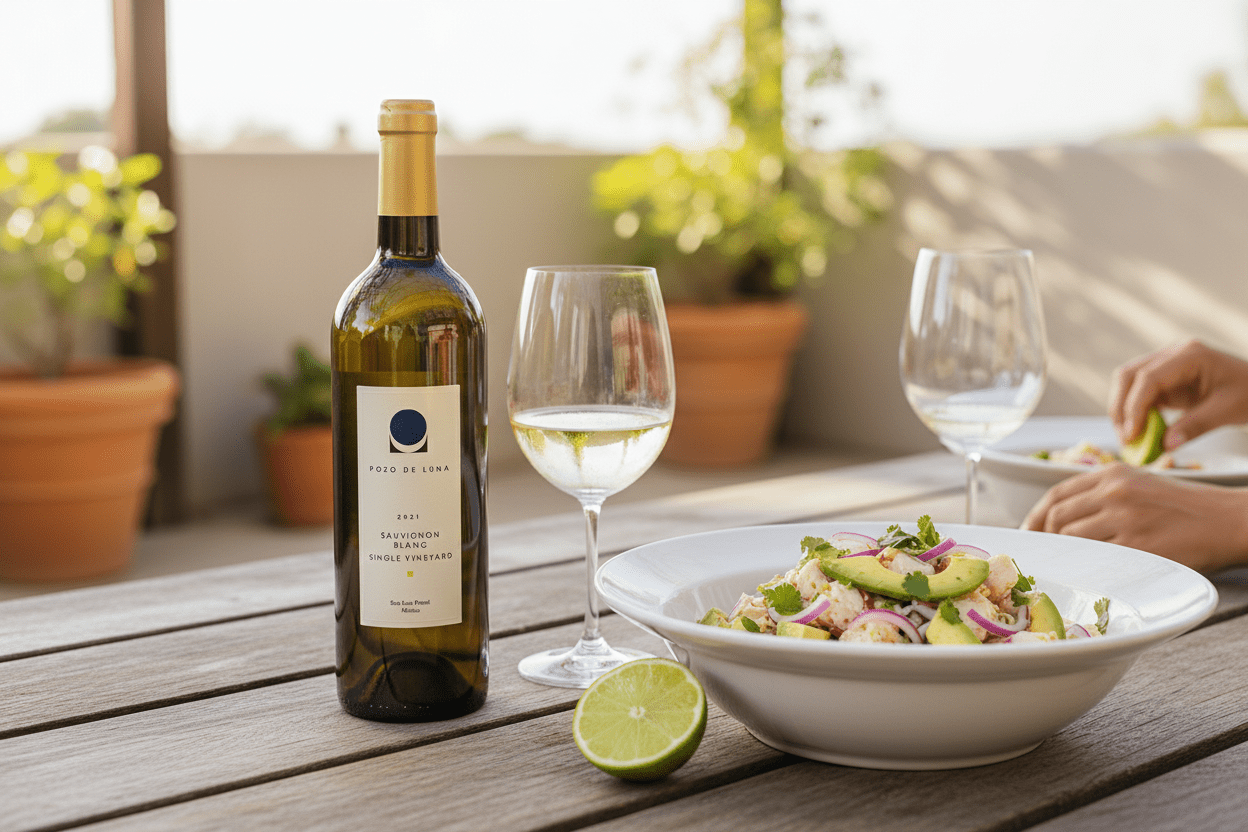 Vino Blanco Sauvignon Pozo de Luna - La Cava