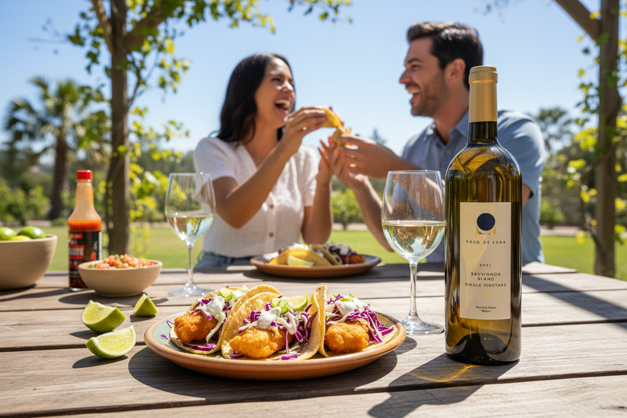 Vino Blanco Sauvignon Pozo de Luna - La Cava