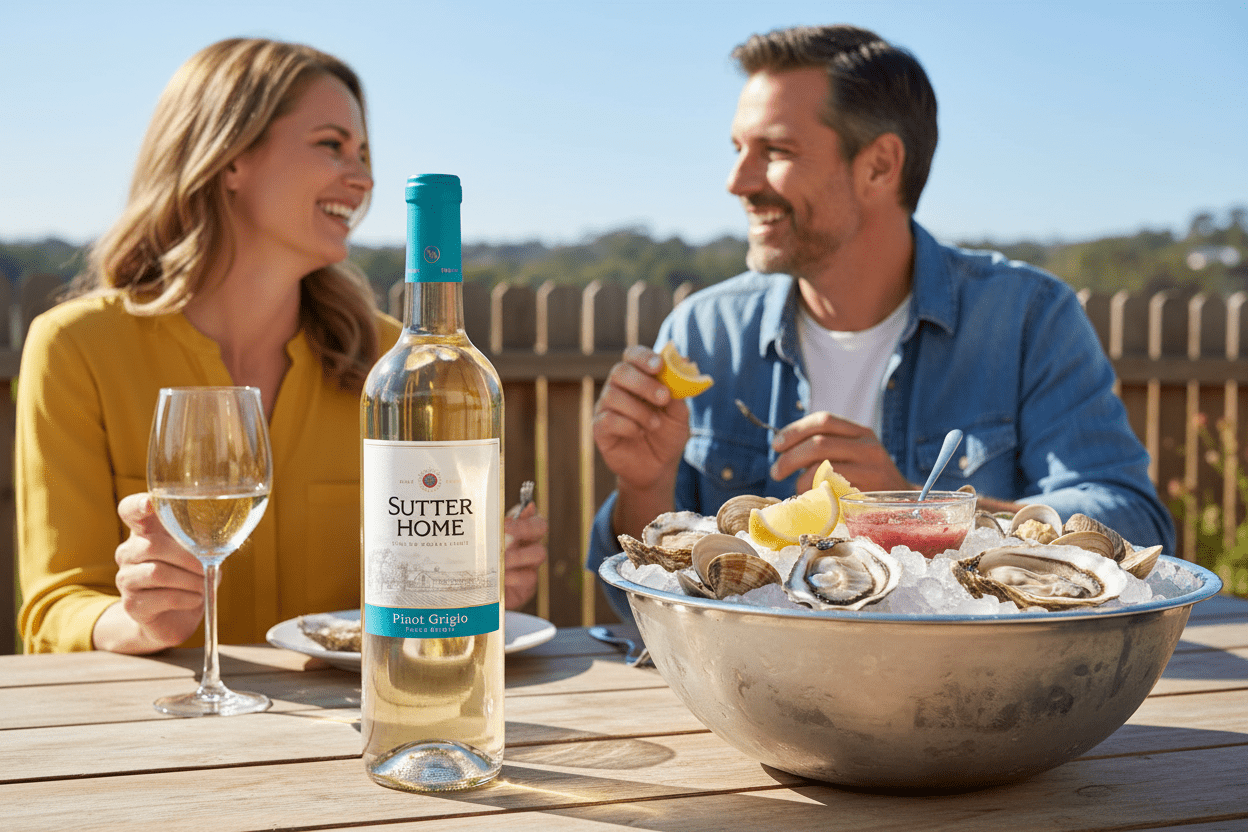 Vino Blanco Sutter Home Pinot Grigio de 750 ml - La Cava