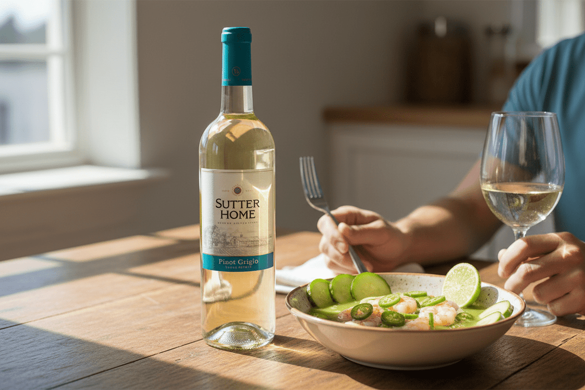 Vino Blanco Sutter Home Pinot Grigio de 750 ml - La Cava