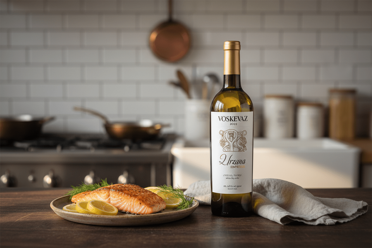 Vino Blanco Voskevaz Urzana White Dry - Vino de Armenia - La Cava