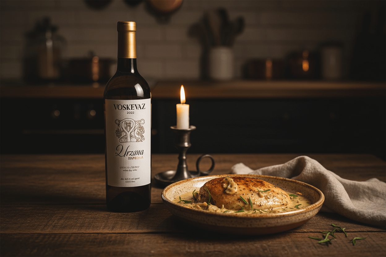 Vino Blanco Voskevaz Urzana White Dry - Vino de Armenia - La Cava