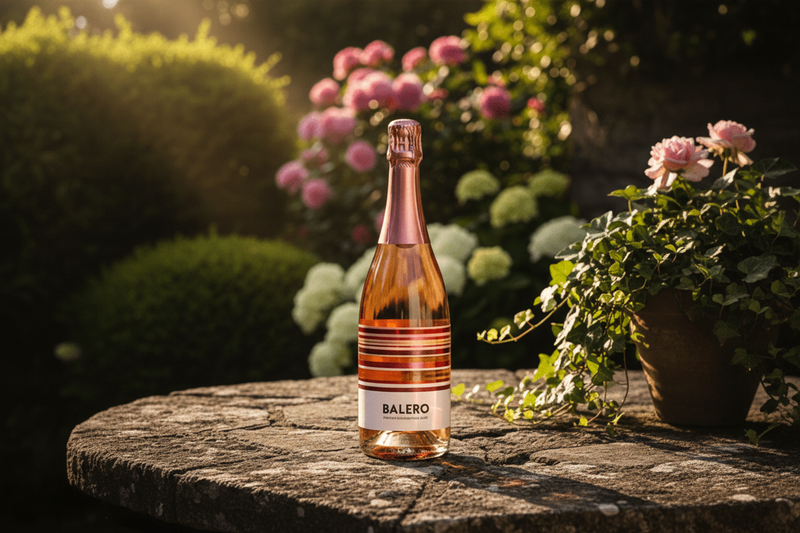 Vino Espumoso Balero Rosado 750ml Valle de Guadalupe, México - Vino Mexicano - La Cava