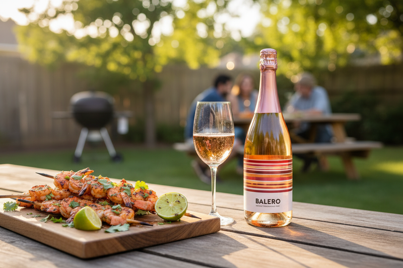 Vino Espumoso Balero Rosado 750ml Valle de Guadalupe, México - Vino Mexicano - La Cava