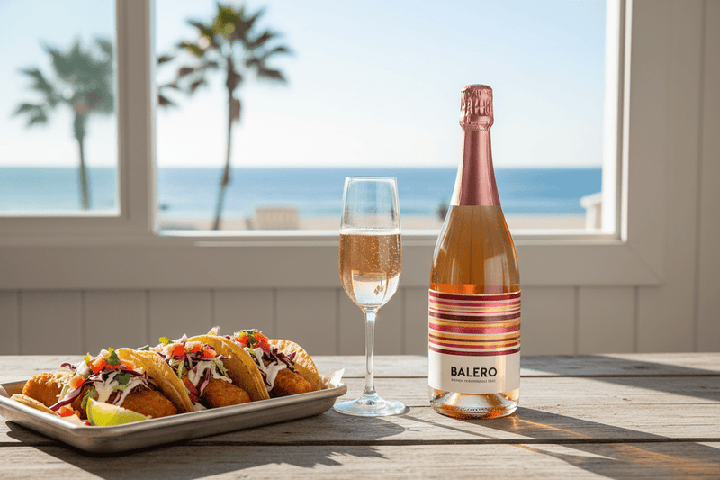 Vino Espumoso Balero Rosado 750ml Valle de Guadalupe, México - Vino Mexicano - La Cava