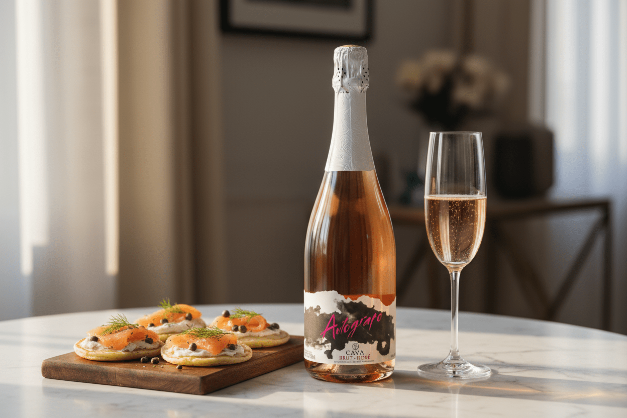Vino Espumoso Cava Brut Rosé Autógrafo - La Cava