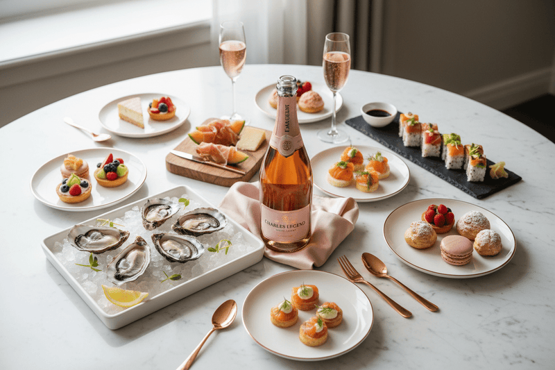 Vino Espumoso Champagne Charles Legend Royal Rosé 750ml - Vino de Francia - La Cava