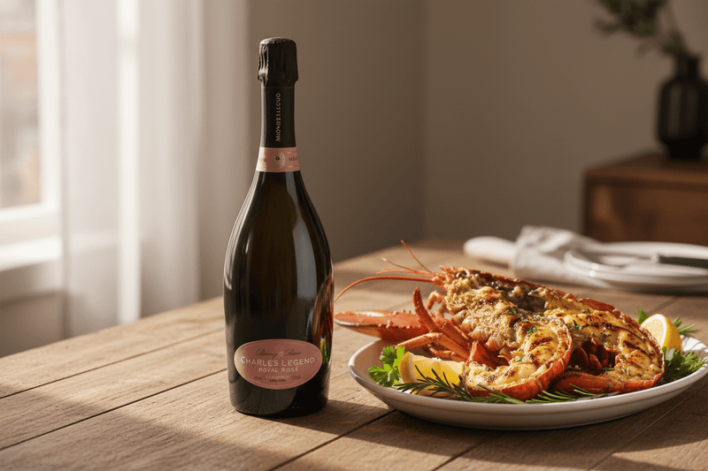Vino Espumoso Champagne Charles Legend Royal Rosé 750ml - Vino de Francia - La Cava